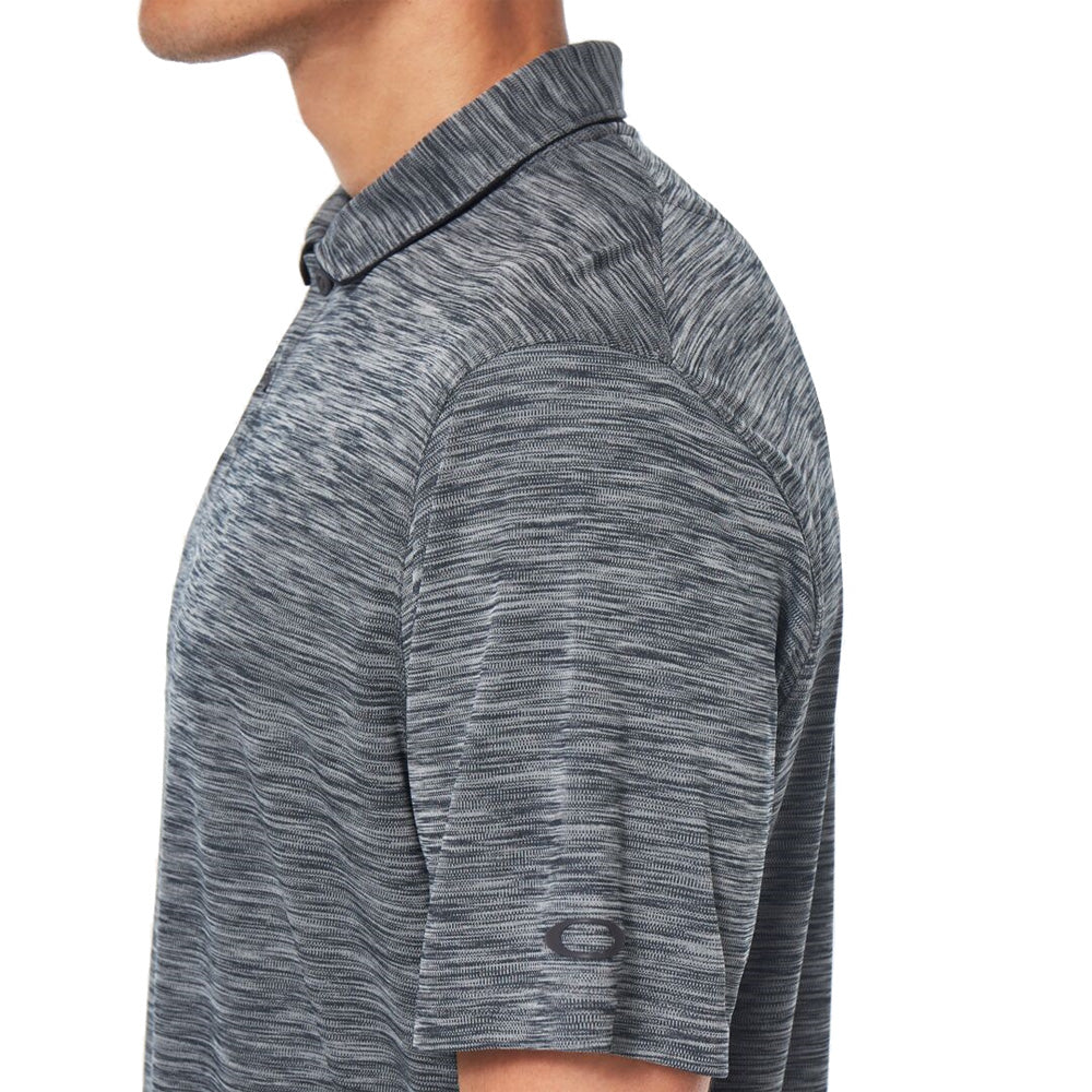 Oakley Aero Hydrolix Polo Shirt Blackout Heather