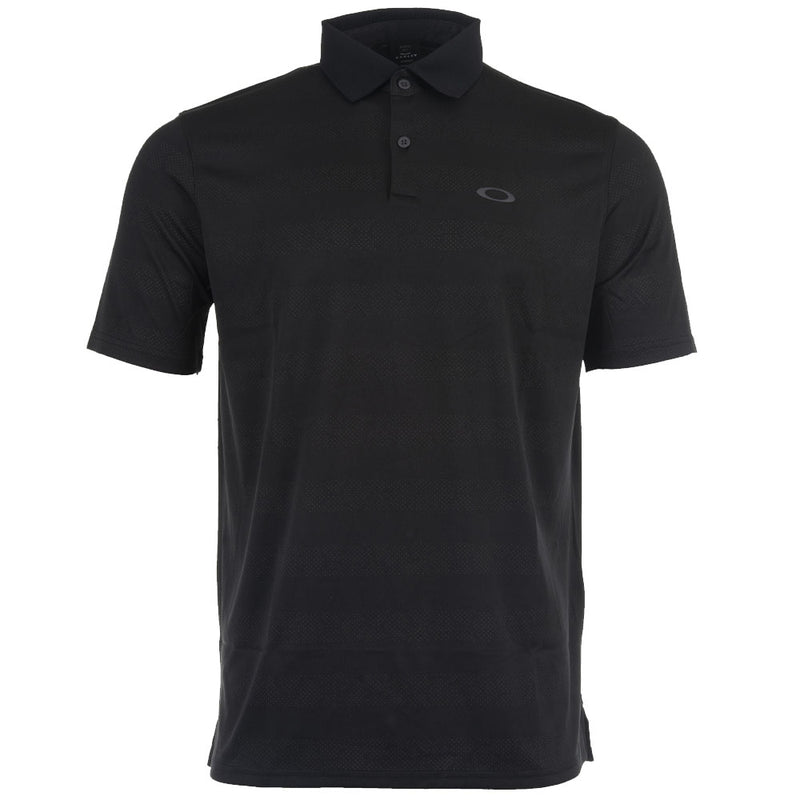 Oakley Contender Stripe Polo Shirt - Blackout