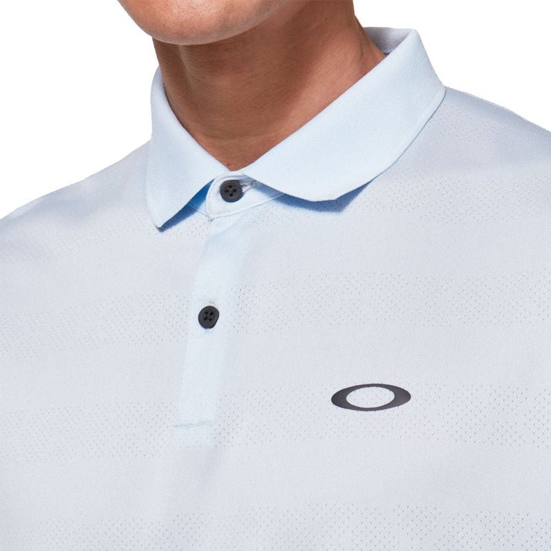 Oakley Contender Stripe Polo Shirt - Blue Breeze