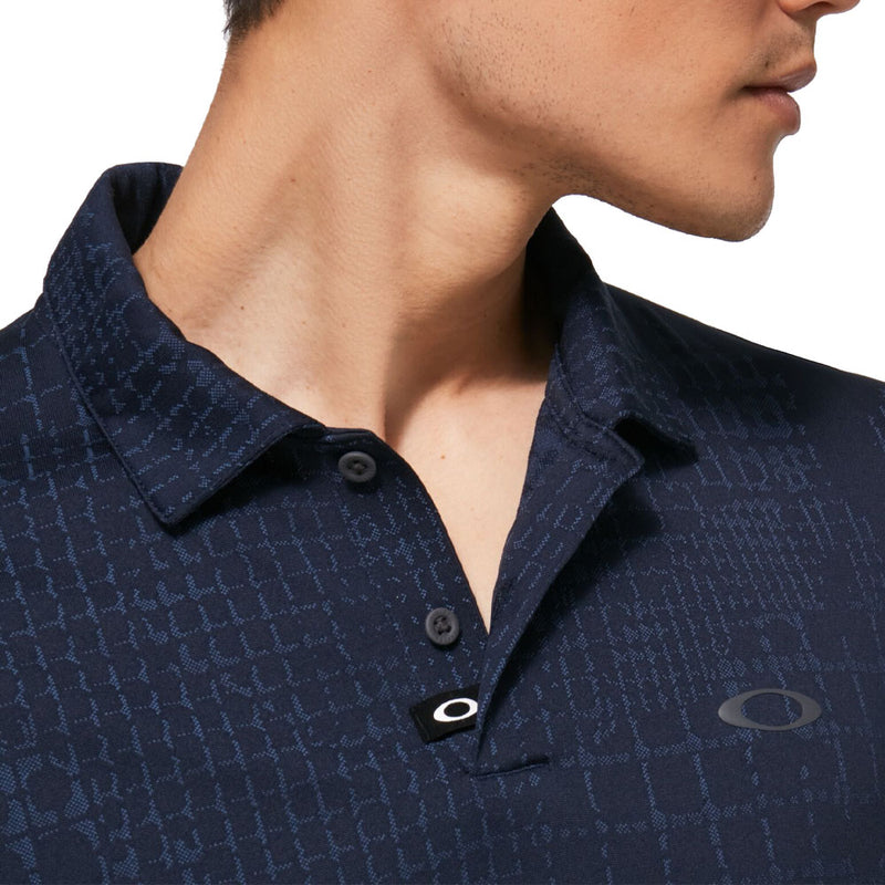 Oakley Dimension Jacquard Polo Shirt Poseidon