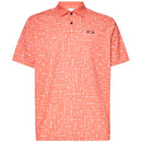 Oakley Divisional Geometric Print Polo Shirt - Gradient Sunset