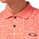 Oakley Divisional Geometric Print Polo Shirt - Gradient Sunset
