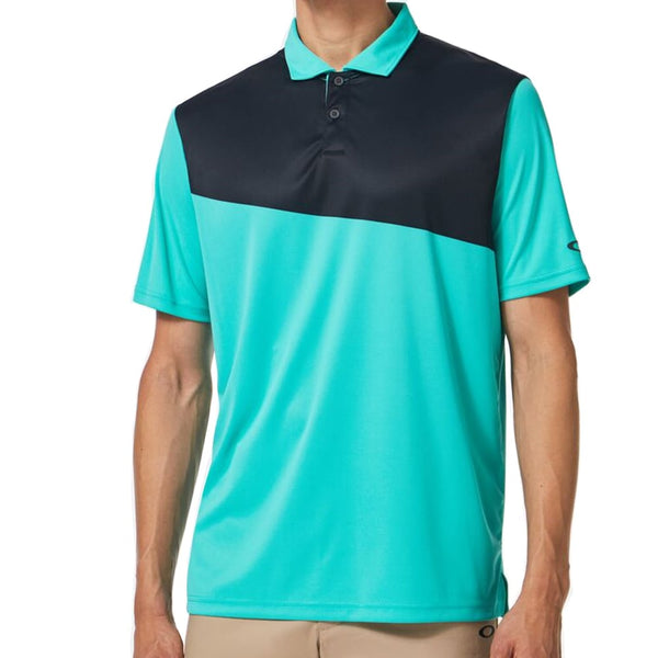 Oakley Divisional Colour Block Polo Shirt - Light Emerald