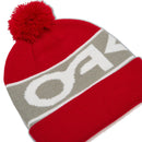 Oakley Factory Cuff Beanie Hat - Red Line/Stone Grey