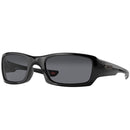 Oakley Fives Squared Sunglasses - Grey Lens - Polished Black Frame