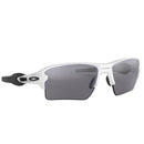 Oakley Flak 2.0 XL Sunglasses - Prizm Black Polarized Lens - Polished White Frame