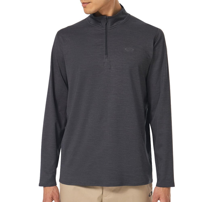 Oakley Gravity Range 1/4 Zip Pullover - Blackout Heather