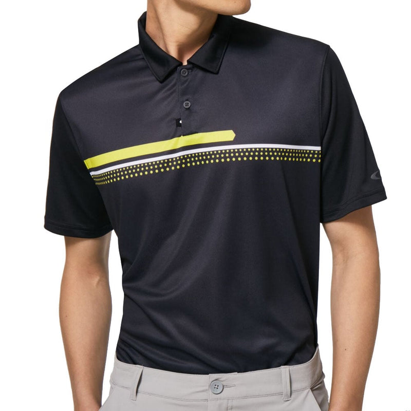 Oakley Hexsplit Stripe RC Polo Shirt - Blackout