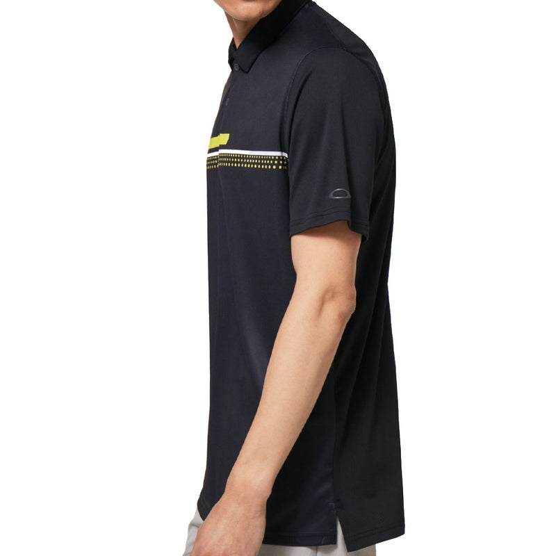 Oakley Hexsplit Stripe RC Polo Shirt - Blackout