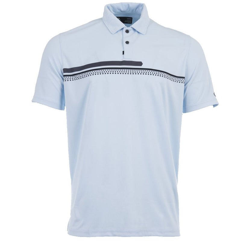 Oakley Hexsplit Stripe RC Polo Shirt - Blue Breeze