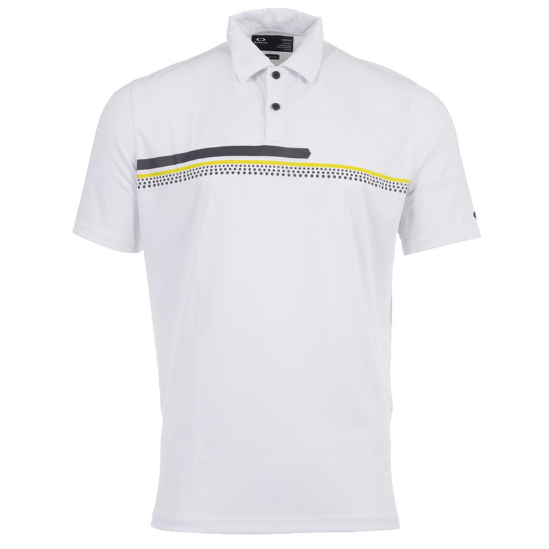 Oakley Hexsplit Stripe RC Polo Shirt - White