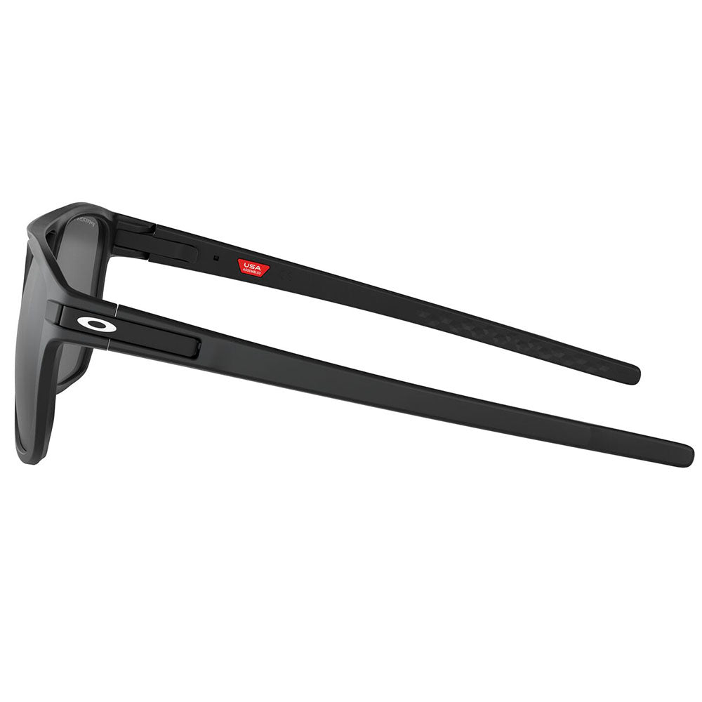 オークリー LATCH Matte Black フレーム/Prizm Violet レンズ サングラス アジアンフィット Oakley Latch - Matte Black Frame with Prizm Black Polarized Lens