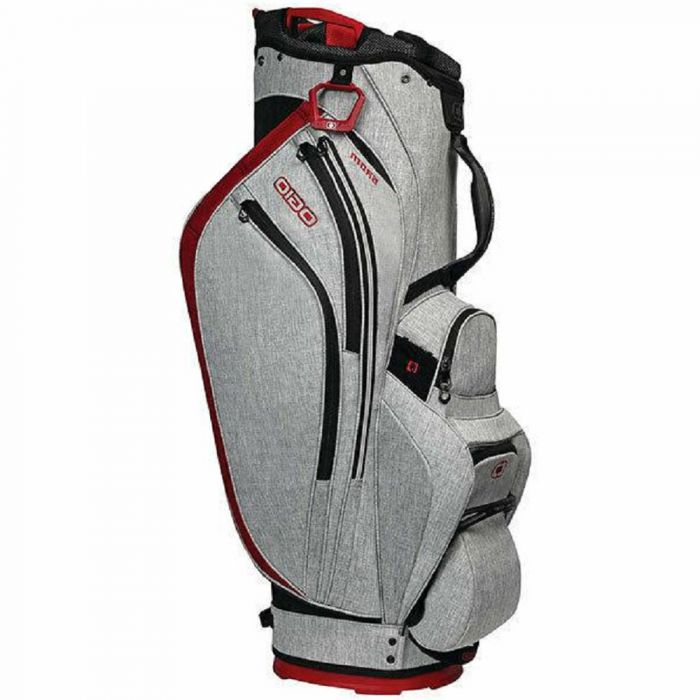 Ogio Grom Stand Bag - Grey/Red