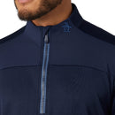 Original Penguin Lightweight Mixed Media 1/4 Zip - Black Iris