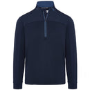 Original Penguin Lightweight Mixed Media 1/4 Zip - Black Iris