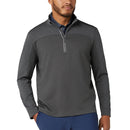 Original Penguin Lightweight Mixed Media 1/4 Zip - Asphalt