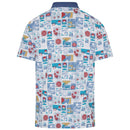 Original Penguin Pete's Stamp Roadmap Polo Shirt - Bright White