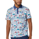 Original Penguin Pete's Stamp Roadmap Polo Shirt - Bright White