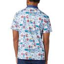 Original Penguin Pete's Stamp Roadmap Polo Shirt - Bright White