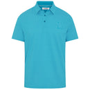 Original Penguin Dimensional "Pete"  Tee Twill Print Polo Shirt - Caribbean Sea