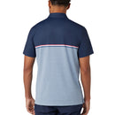 Original Penguin Engineered "P" Colour Block Print Polo Shirt - Black Iris