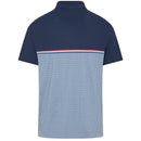 Original Penguin Engineered "P" Colour Block Print Polo Shirt - Black Iris