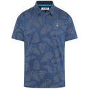 Original Penguin All Over YD Botanical Jacquard Polo Shirt - True Navy