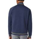 Original Penguin Full Zip Heritage Knit Track Jacket - Black Iris/Bijou Heather