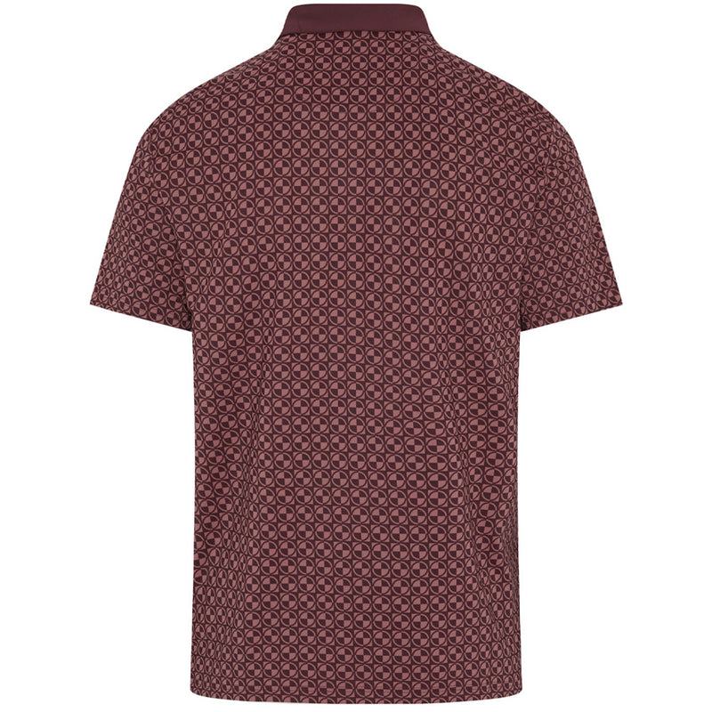 Original Penguin Pete's Check Print Block Polo Shirt - Mauve Wine