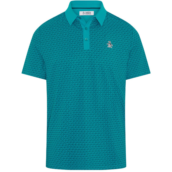 Original Penguin Pete's Tee Time Polo Shirt - Caribbean Sea