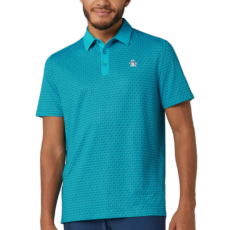 Original Penguin Pete's Tee Time Polo Shirt - Caribbean Sea