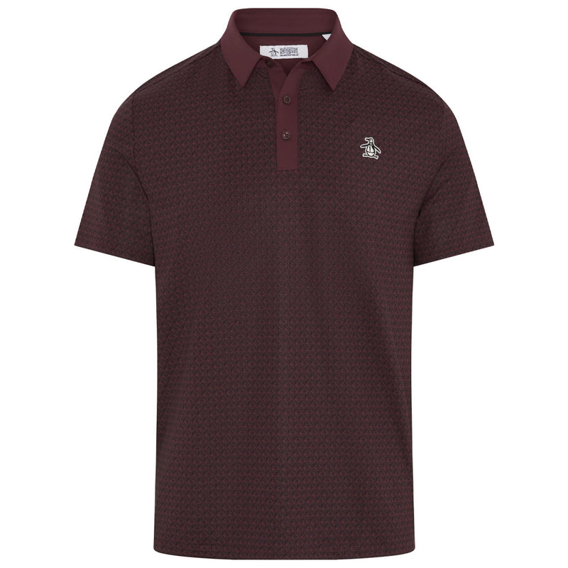 Original Penguin Pete's Tee Time Polo Shirt - Mauve Wine