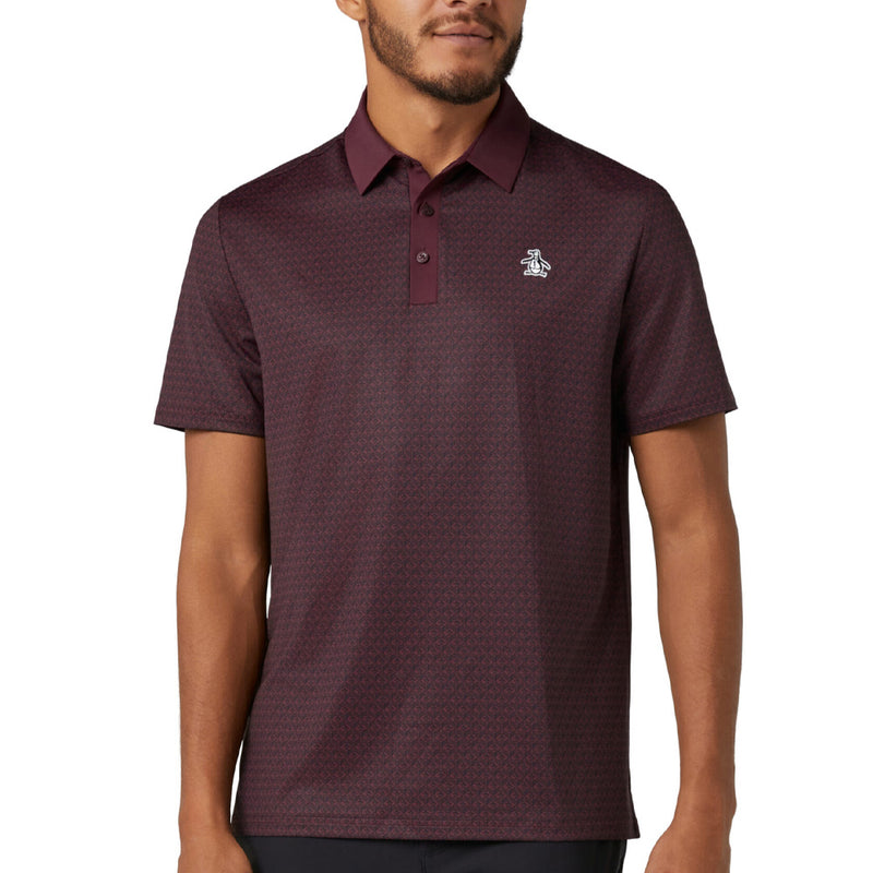Original Penguin Pete's Tee Time Polo Shirt - Mauve Wine