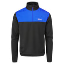 Oscar Jacobson Wainright Lined Zip Neck Sweater - Black