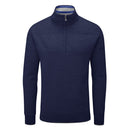 Oscar Jacobson Anders Lined 1/2 Zip Sweater - Navy