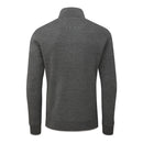 Oscar Jacobson Anders Lined 1/2 Zip Sweater - Pewter Marl