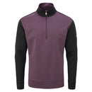 Oscar Jacobson Taylor 1/4 Zip Mid-Layer - Plum