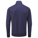 Oscar Jacobson Trent tour Zip Neck Sweater - Navy