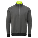 Oscar Jacobson Trent tour Zip Neck Sweater - Pewter