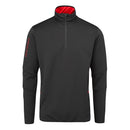Oscar Jacobson Thorpe 1/2 Zip Fleece Pullover Top - Black