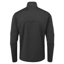 Oscar Jacobson Thorpe 1/2 Zip Fleece Pullover Top - Black