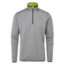 Oscar Jacobson Thorpe 1/2 Zip Fleece Pullover Top - Pewter