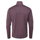 Oscar Jacobson Thorpe 1/2 Zip Fleece Pullover Top - Plum
