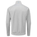 Oscar Jacobson Trent Tour 1/2 Zip Golf Sweater - Light Grey