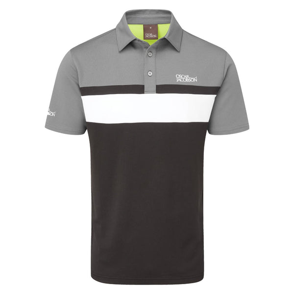 Oscar Jacobson Boston Polo Shirt - Black/Pewter