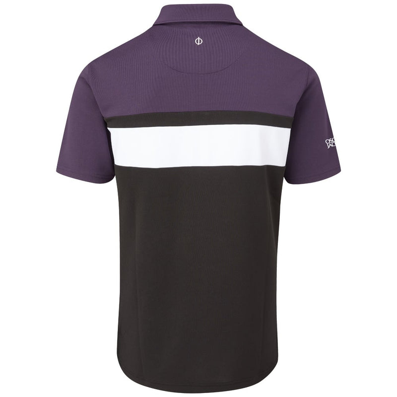 Oscar Jacobson Boston Polo Shirt - Black/Plum