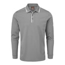 Oscar Jacobson Sheldon Long Sleeve Polo Shirt - Pewter
