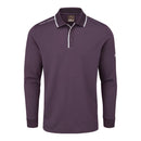 Oscar Jacobson Sheldon Long Sleeve Polo Shirt - Plum