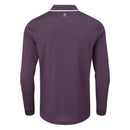 Oscar Jacobson Sheldon Long Sleeve Polo Shirt - Plum