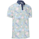 Original Penguin Flamingo Print Polo Shirt - Black Iris